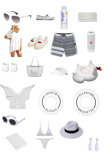 What to Wear to a White Party! The Pool Party Edition.